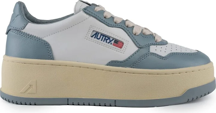 Autry Medalist Platform Sneakers In Leather