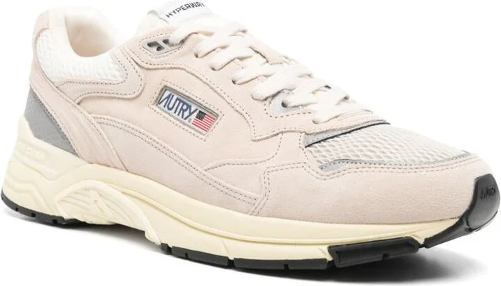 Autry Medalist Sneakers In Beige With Suede - Image 4