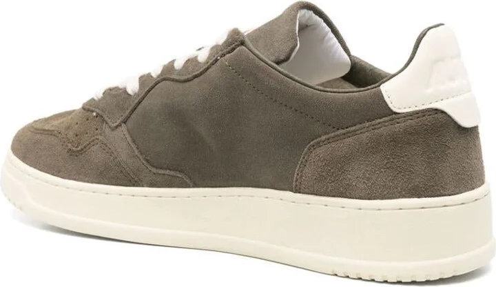 Autry 'Medalist' Sneakers In Dark Green Suede Leather - Image 3