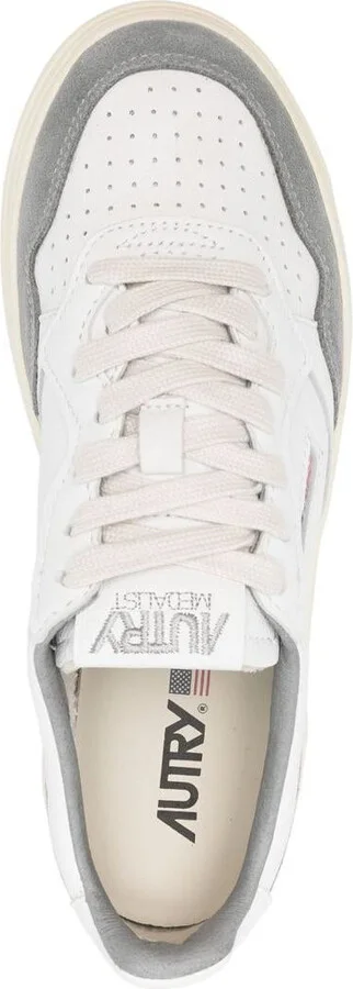 Autry Medalist Sneakers In Leather With Grey Suede - Image 2