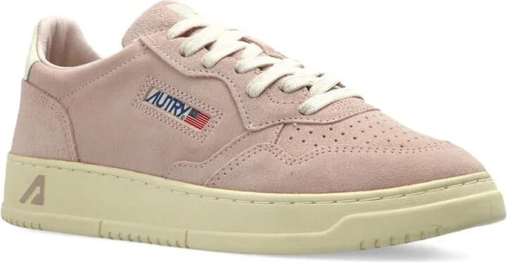 Autry 'Medalist' Sneakers In Pink Suede Leather - Image 3