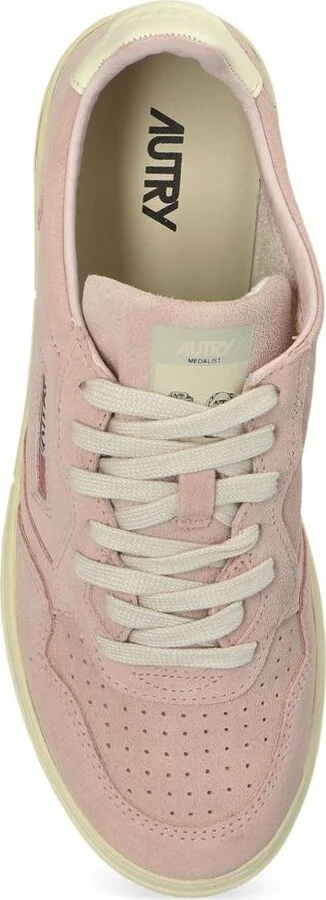 Autry 'Medalist' Sneakers In Pink Suede Leather - Image 4