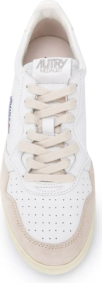 Autry Medalist Sneakers In White And Black With Suede - Image 2