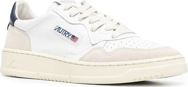 Autry 'Medalist' Sneakers In White And Blue With Suede - Image 4