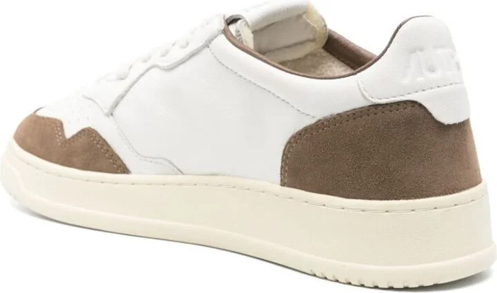 Autry Medalist Sneakers In White Leather And Brown Suede - Image 3