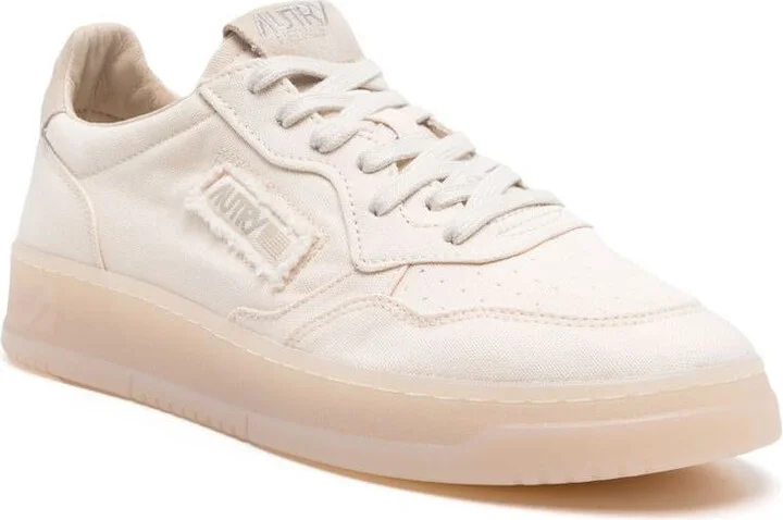 Autry Medalist Sneakers In White Leather And Cotton - Image 4