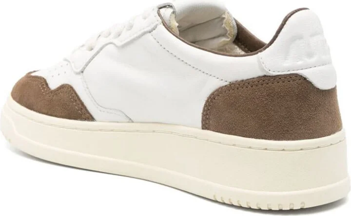 Autry Medalist Sneakers In White Leather With Brown Suede - Image 4