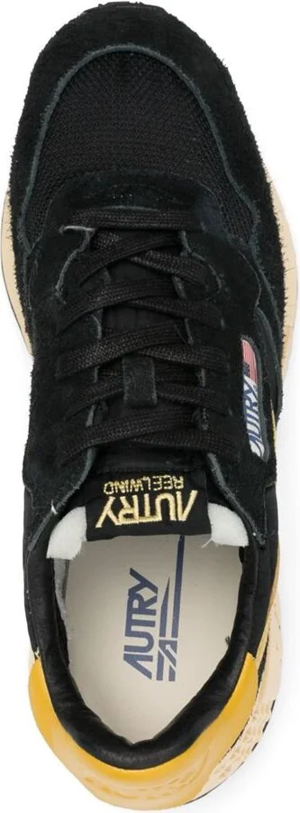 Autry Medalist Sneakers Yellow And Black Suede - Image 2