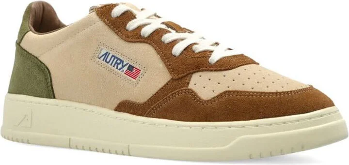 Autry 'Medalist' Suede Panelled Trainers - Image 4