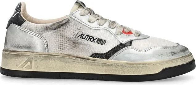 Autry Medalist Super Vintage Lace-Up Sneakers