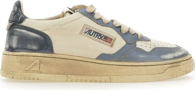 Autry Medalist Super Vintage Lace-Up Sneakers