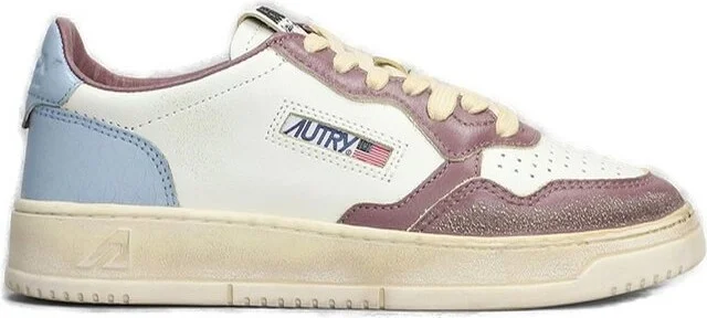 Autry Medalist Super Vintage Lace-Up Sneakers