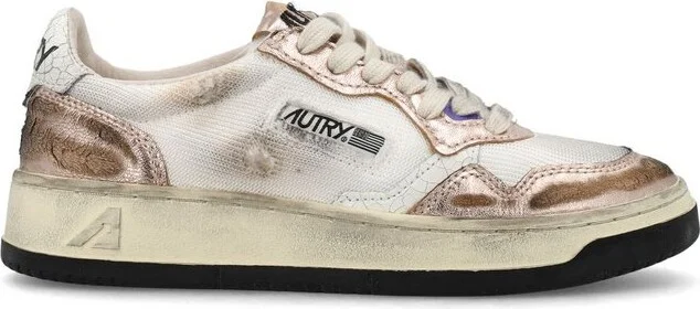 Autry Medalist Super Vintage Lace-Up Sneakers