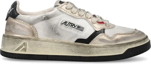 Autry Medalist Super Vintage Lace-Up Sneakers
