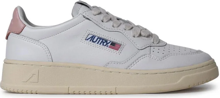 Autry 'Medalist' White Leather Sneakers