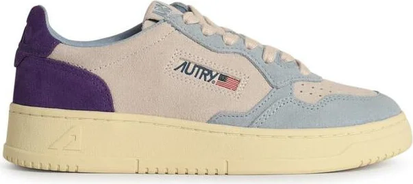 Autry 'Medialist' Light Blue Leather Sneakers