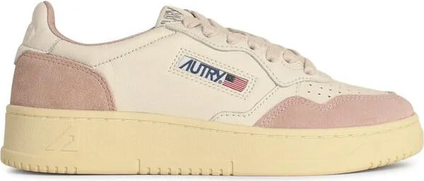 Autry 'Medialist' Pink Leather Sneakers