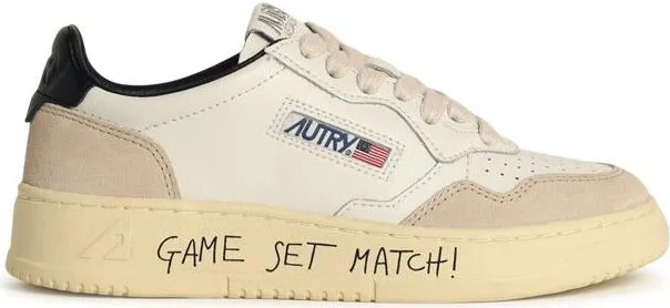 Autry 'Medialist' White Leather Sneakers