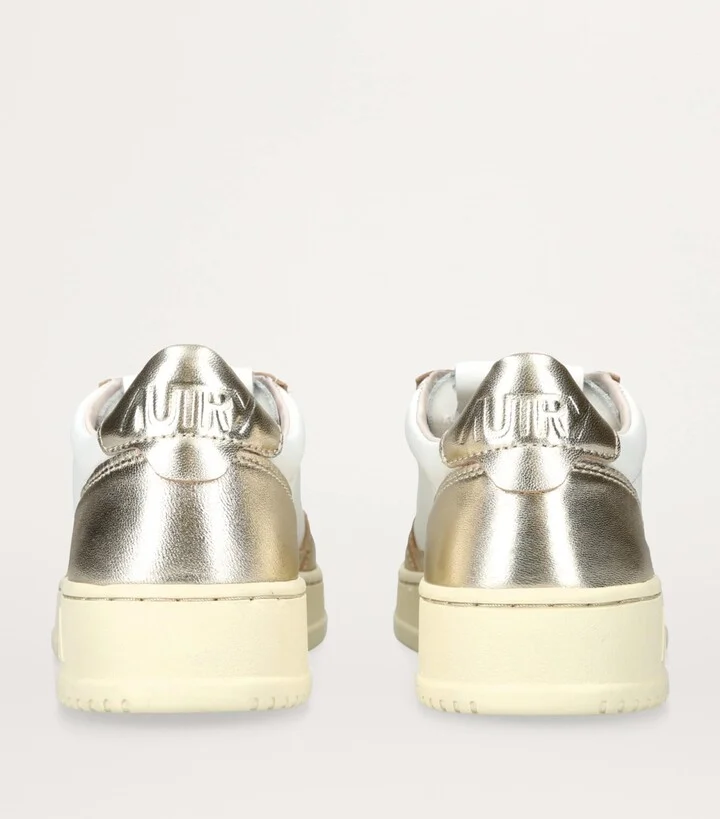Autry Metallic Leather Medalist Low-Top Sneakers - Image 2