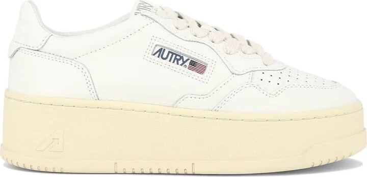 Autry Platform Low Leather Sneakers