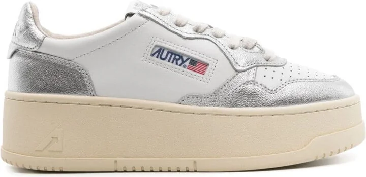 Autry Platform Low Leather Sneakers