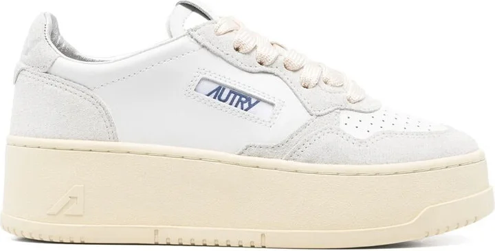 Autry Platform Low Woman Lea/Stars Shoes