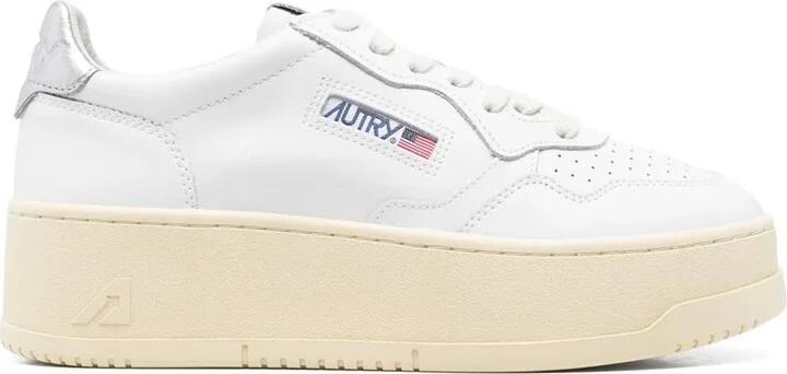 Autry Platform Low Woman Leat/Leat Shoes