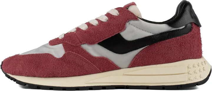 Autry Red And Black Suede And Nylon Reelwind Low Sneakers - Image 2