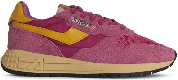 Autry 'Reelwind' Fuchsia Suede Sneakers