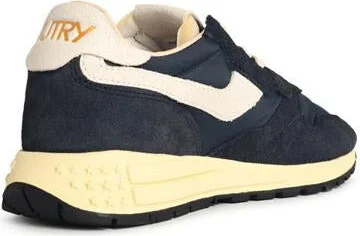 Autry 'Reelwind Low' Dark Blue Nylon And Suede Sneakers - Image 3