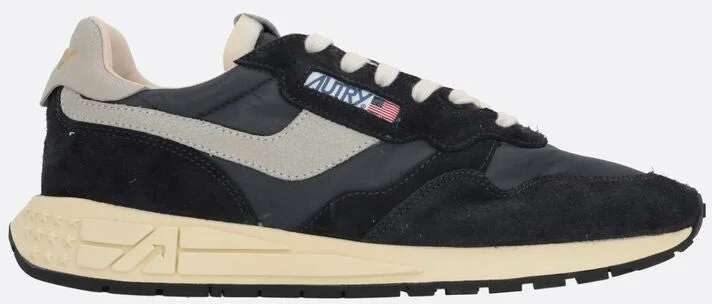 Autry Reelwind Low Nylon And Suede Sneakers - Image 3