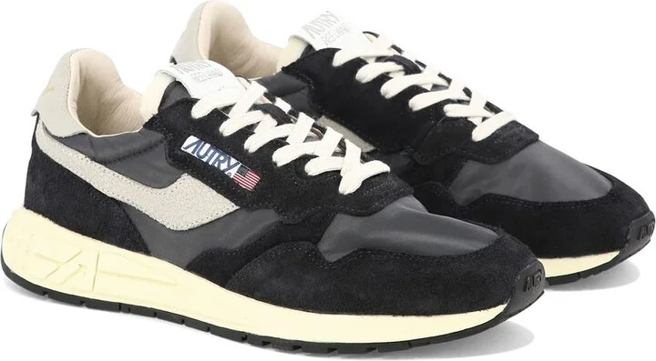 Autry Reelwind Low Nylon And Suede Sneakers - Image 4
