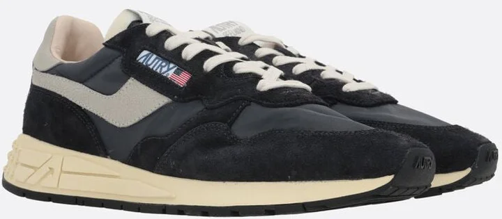 Autry Reelwind Low Nylon And Suede Sneakers - Image 5