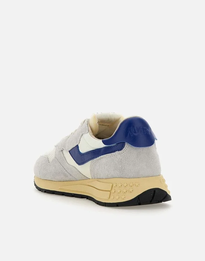 Autry Reelwind Low Nylon And Suede White And Limoges Sneakers - Image 5