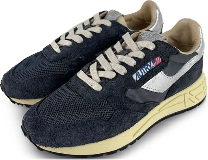 Autry 'Reelwind' Low Sneakers In Black Nylon And Suede - Image 3
