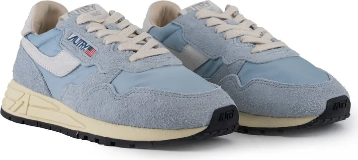 Autry Reelwind Low Sneakers In Nylon And Suede - Image 4