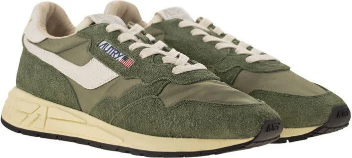 Autry Reelwind - Low Sneakers In Nylon And Suede - Image 4