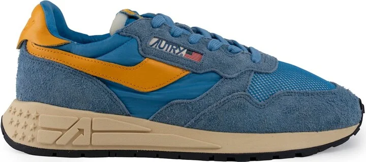 Autry Reelwind Low Sneakers In Nylon And Suede