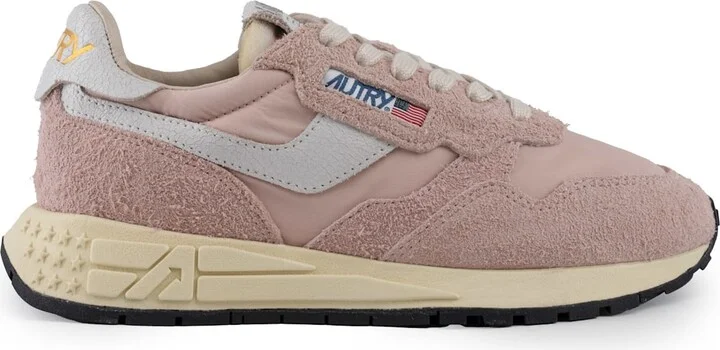 Autry Reelwind Low Sneakers In Nylon And Suede