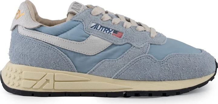 Autry Reelwind Low Sneakers In Nylon And Suede