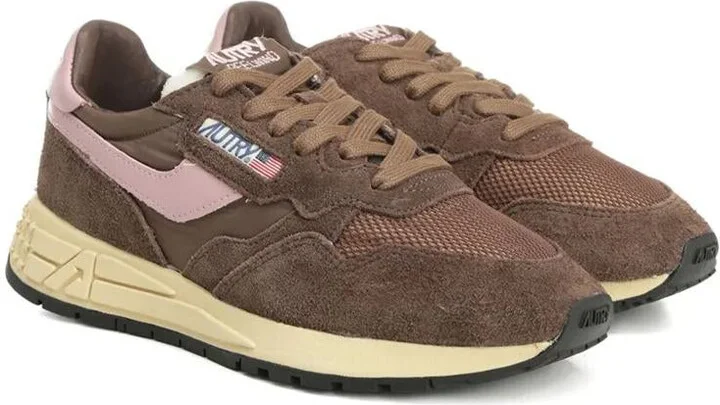 Autry Reelwind Low Sneakers In Nylon Suede And Leather Color Plugh And Zephyr Shoes - Image 2