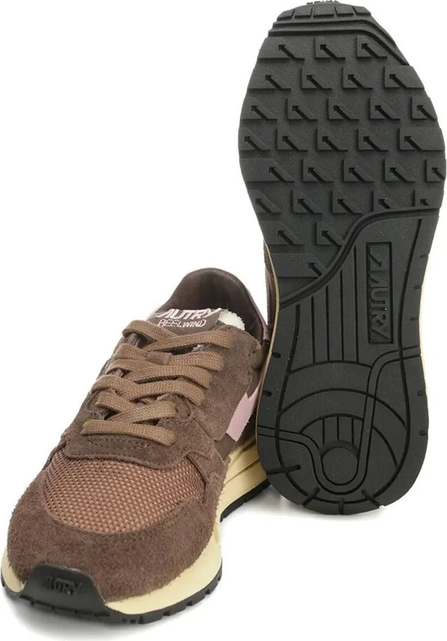 Autry Reelwind Low Sneakers In Nylon Suede And Leather Color Plugh And Zephyr Shoes - Image 3