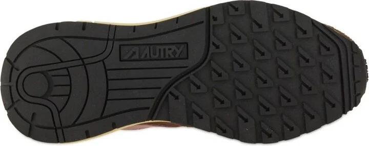Autry Reelwind Low Sneakers In Nylon Suede And Leather Color Plugh And Zephyr Shoes - Image 4
