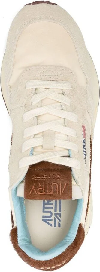 Autry Reelwind Sneakers In Beige And Brown With Suede - Image 3