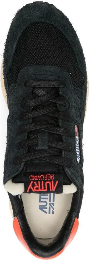 Autry Reelwind Sneakers In Black And Orange With Suede - Image 4