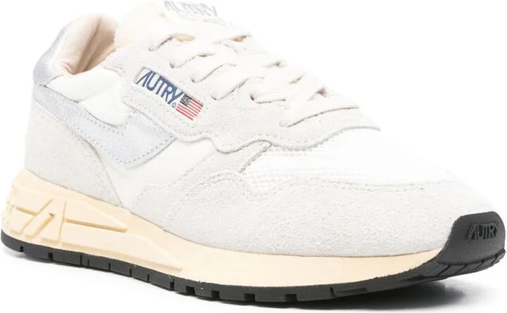Autry Reelwind Sneakers In Gray And White With Suede - Image 4