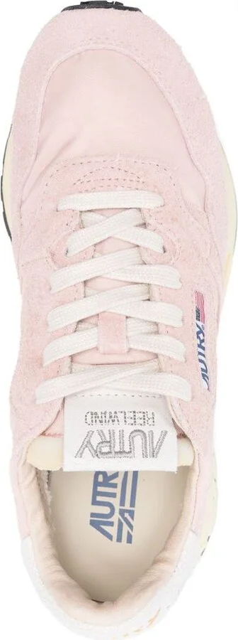 Autry Reelwind Sneakers In Pink And White With Suede - Image 2