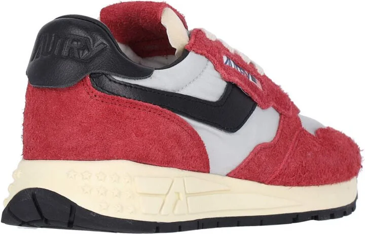 Autry Reelwind - Suede And Technical Textile Trainer - Image 3
