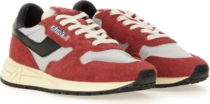 Autry Reelwind - Suede And Technical Textile Trainer - Image 6