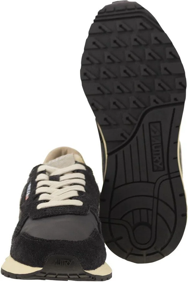 Autry Reelwind - Suede And Technical Textile Trainer - Image 5